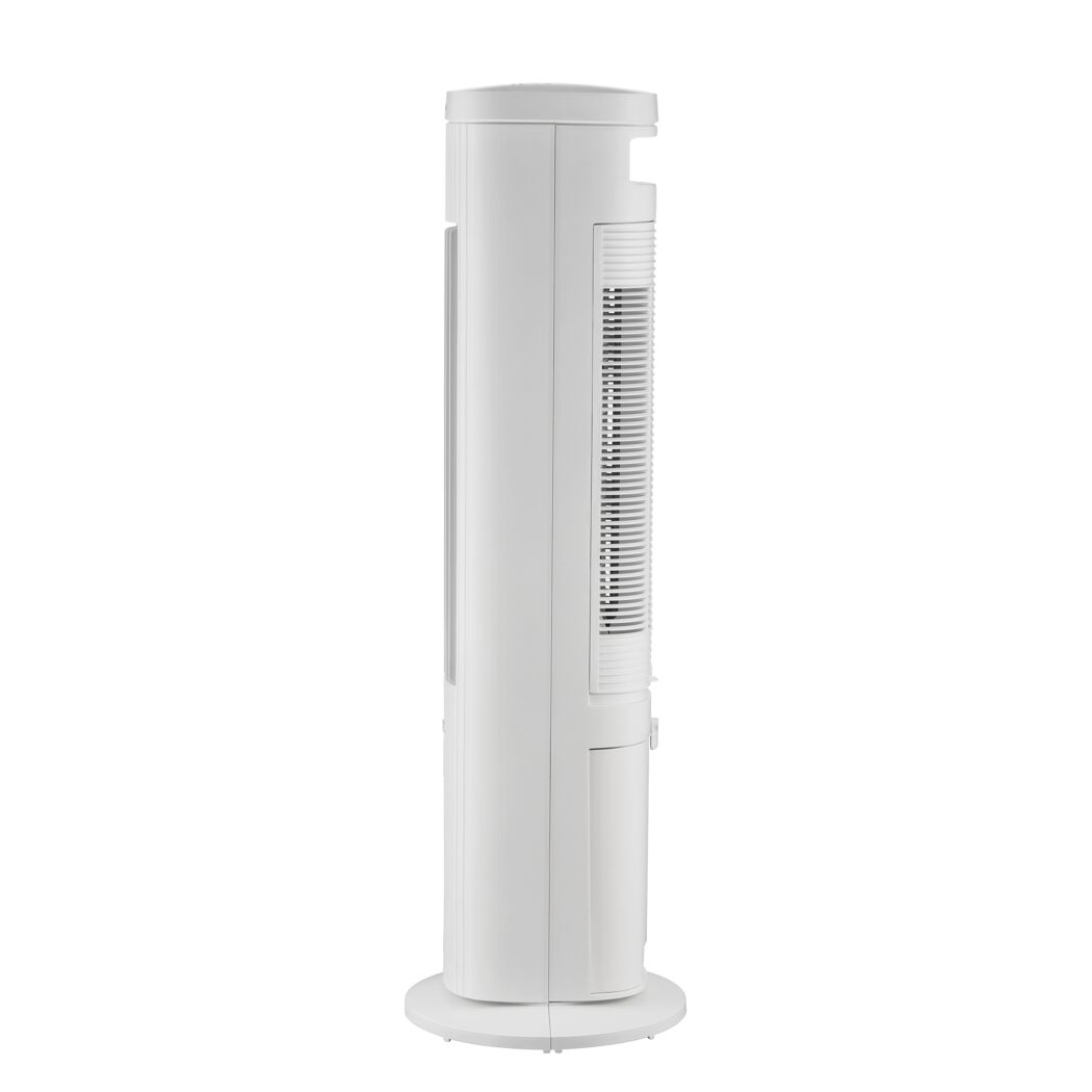 Turmventilator weiß mit Luftreinigung und Kühlung 100 cm