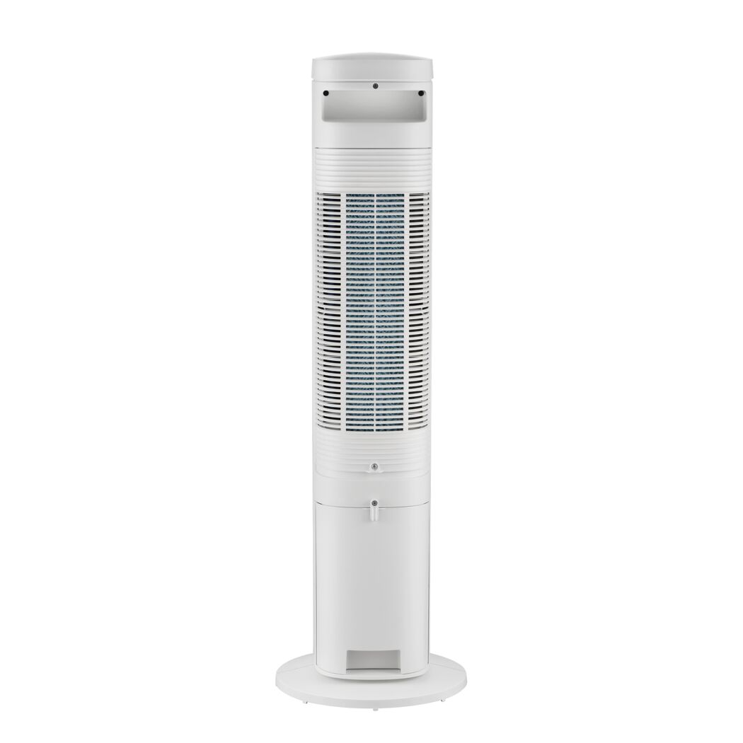 Turmventilator weiß mit Luftreinigung und Kühlung 100 cm