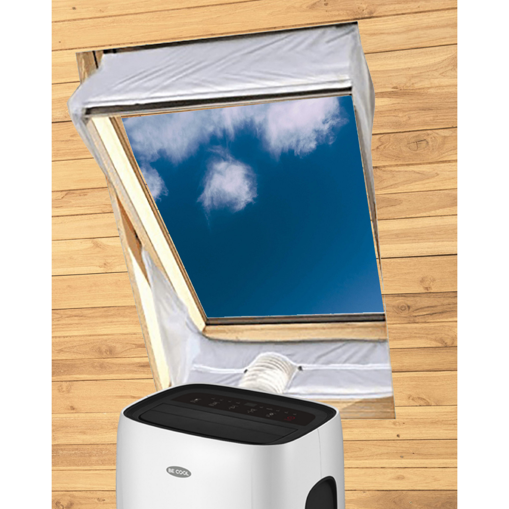 Fensterabdichtung 'Hot Air Stop BC04AIRSTPDF' für Dachfenster weiß 200 x 39 cm