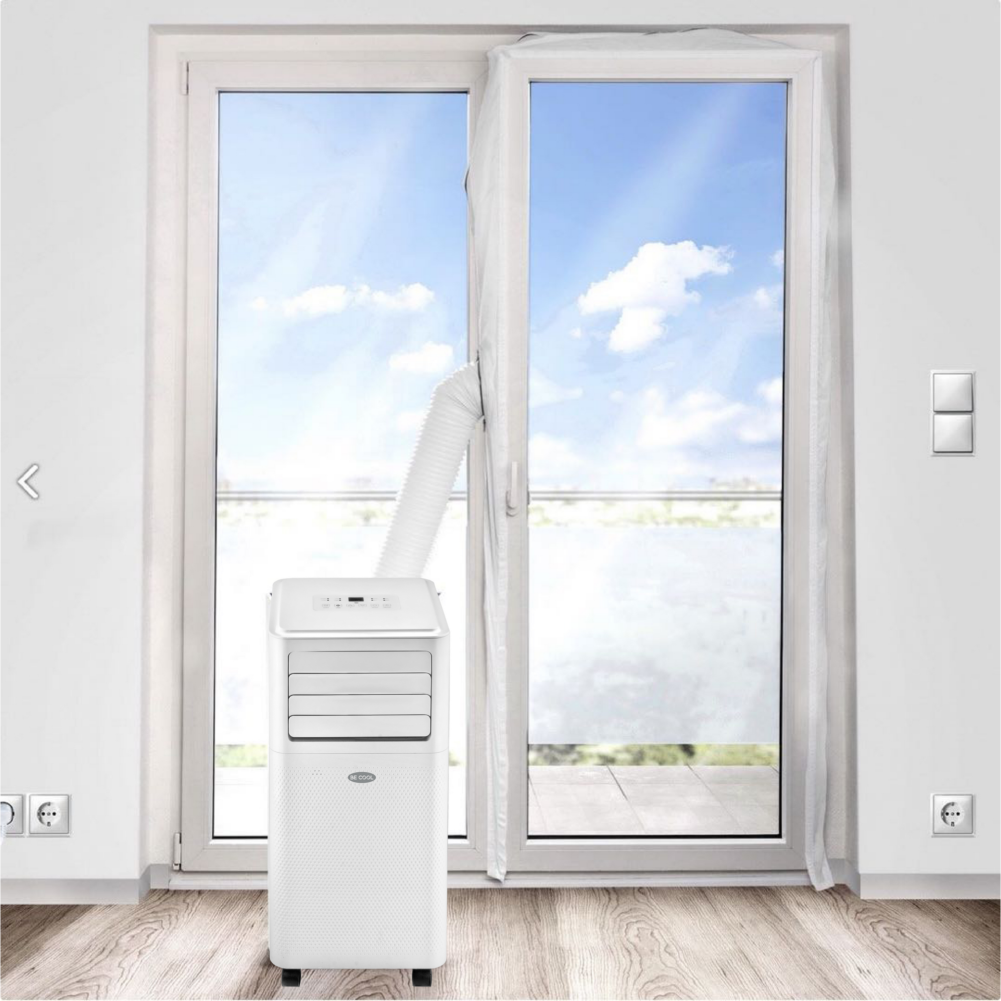 Fensterabdichtung 'Hot Air Stop BC03AIRSTPVT' für Verandatüren weiß 320 x 39 cm