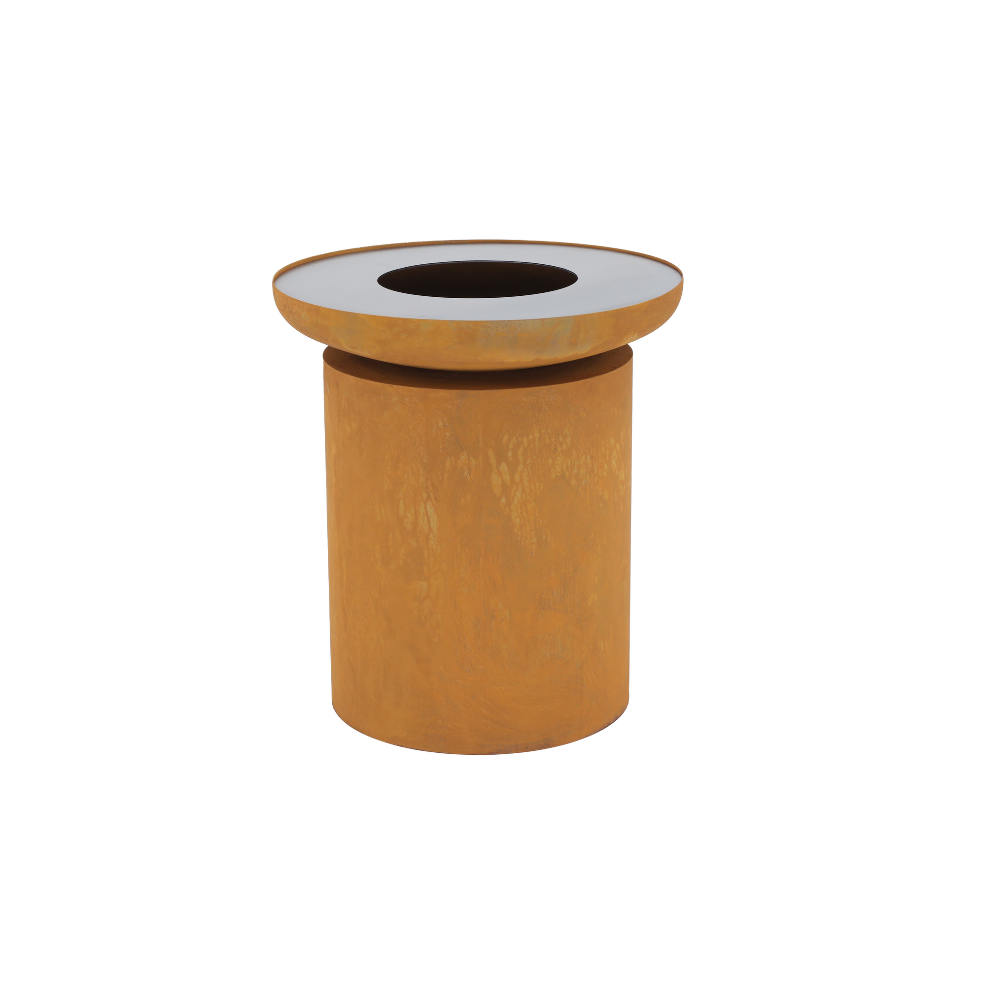 Grillsäule 'Sioux' Stahl rostoptik 80 x 88 x 80 cm