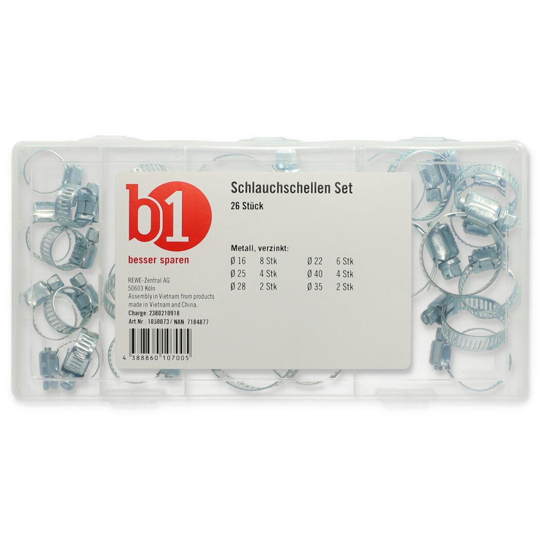Schlauchschellen-Set 26-tlg.