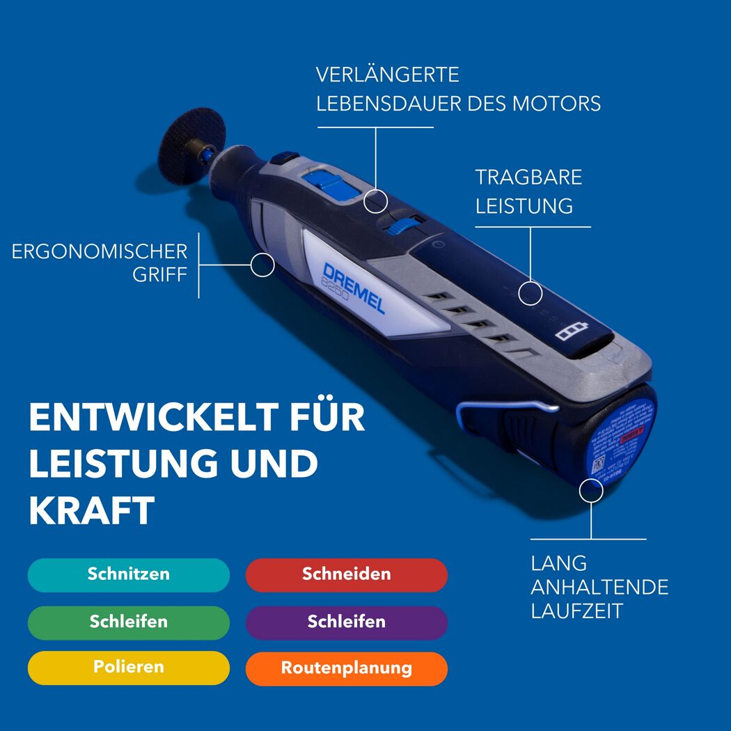 Akku-Multifunktionswerkzeug-Set '8250-5' 12 V mit Akku und Ladegerät