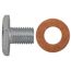Ölablassschraube mit Dichtring M10 x 1,25 x 13 mm, für Citroen
