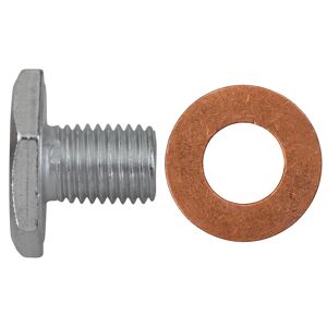 Ölablassschraube mit Dichtring M10 x 1,25 x 13 mm, für Citroen