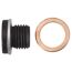 Ölablassschraube mit Dichtring M14 x 1,5 x 12 mm, für Audi