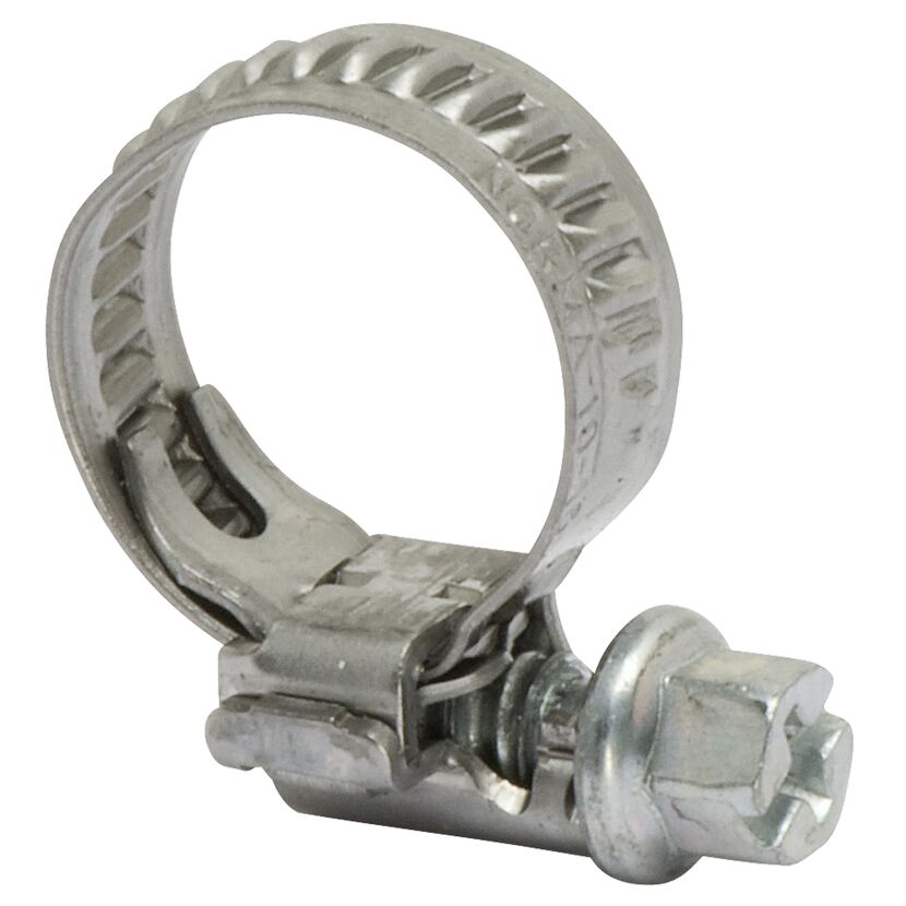 Schlauchschelle Edelstahl A2 / Stahl Ø 8-12 x 7,5 mm, 2 Stück