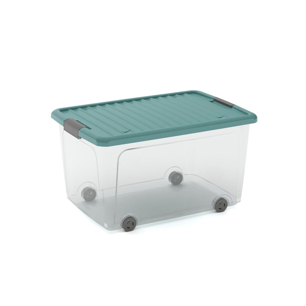 Aufbewahrungsbox 'W Box L' blau-meliert 50 Liter