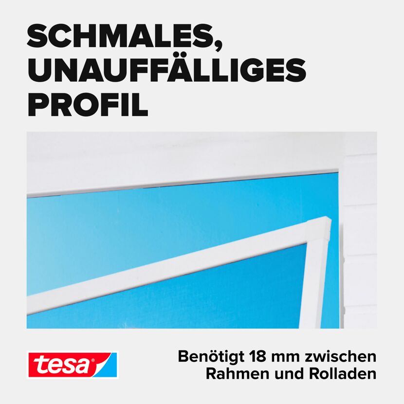 Türfliegengitter 'Comfort' Aluminium Rahmen weiß 120 x 240 cm
