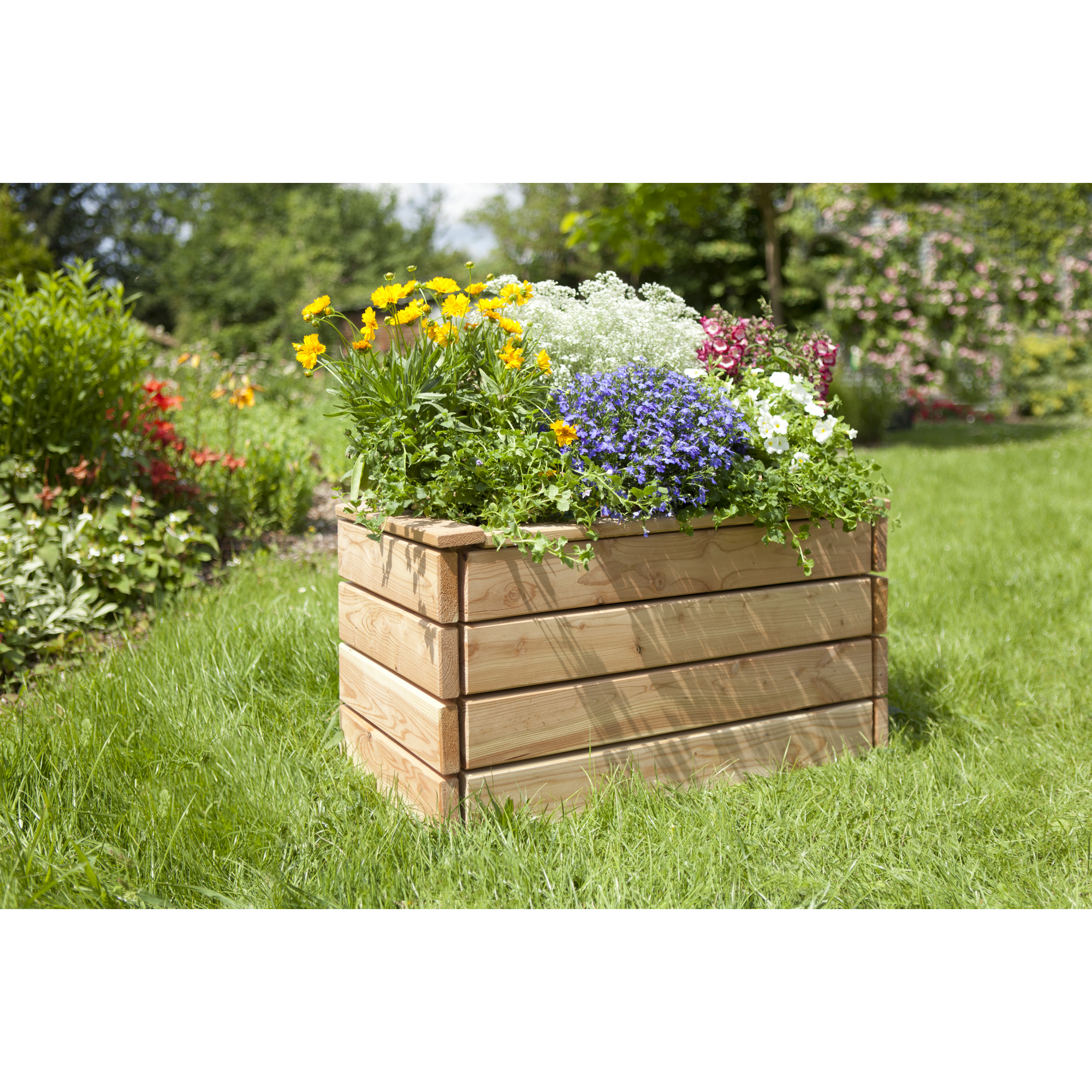 Pflanzkasten Lärche naturfarben 80 x 43 x 40 cm