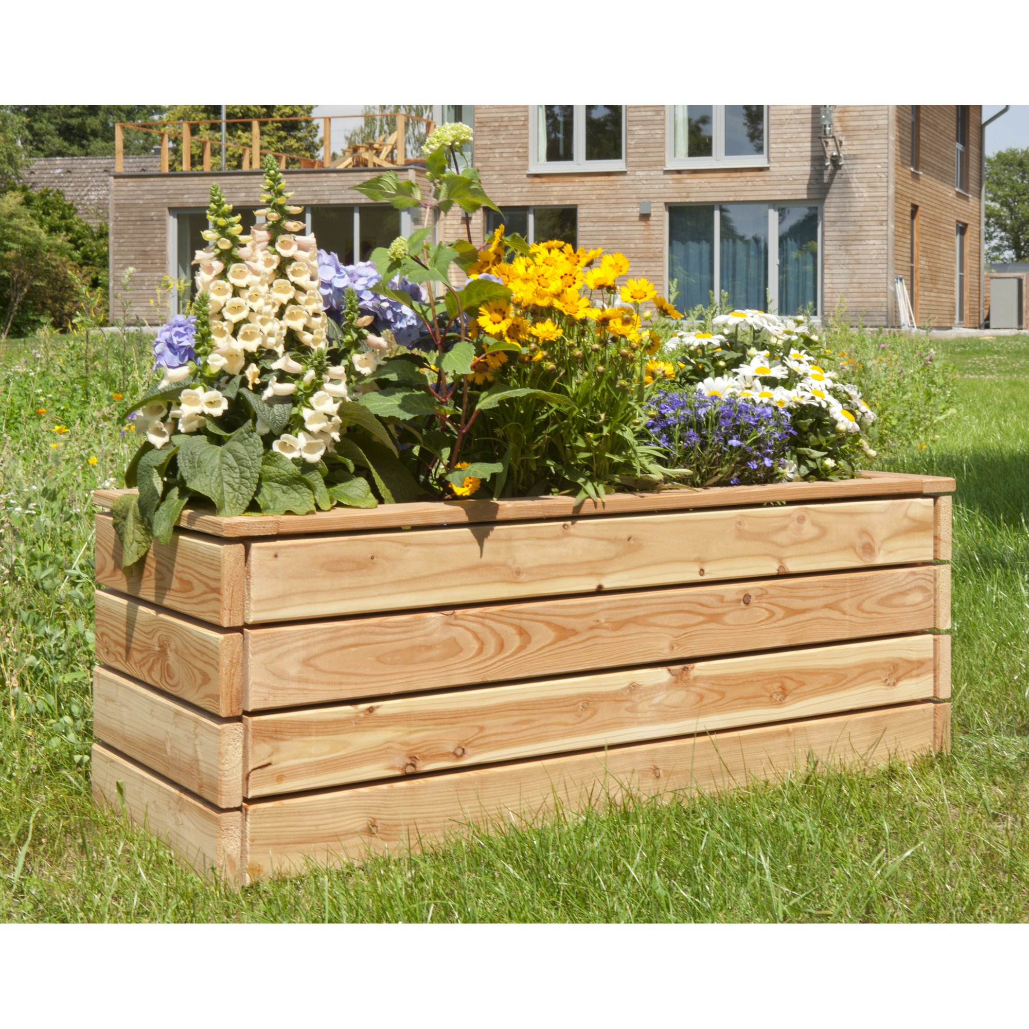 Pflanzkasten Lärche naturfarben 115 x 43 x 40 cm