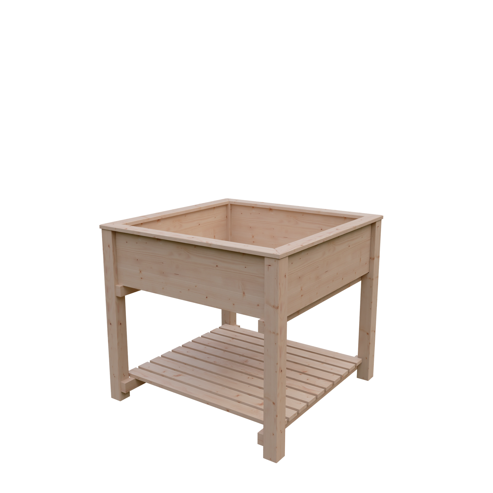 Stelzenbeet Lärchenholz naturfarben 100 x 90 x 100 cm
