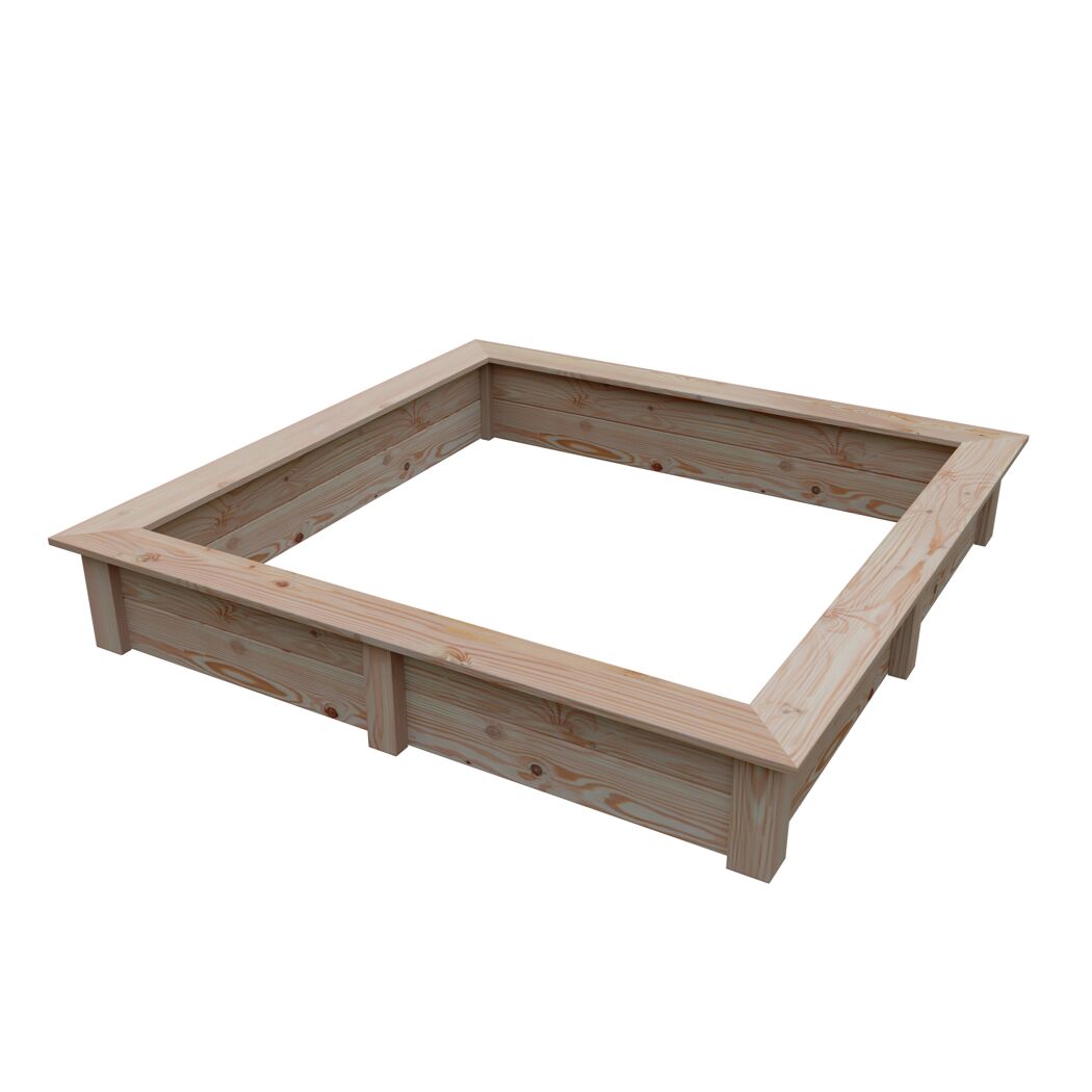 Sandkasten Douglasie naturfarben 150 x 24 x 150 cm
