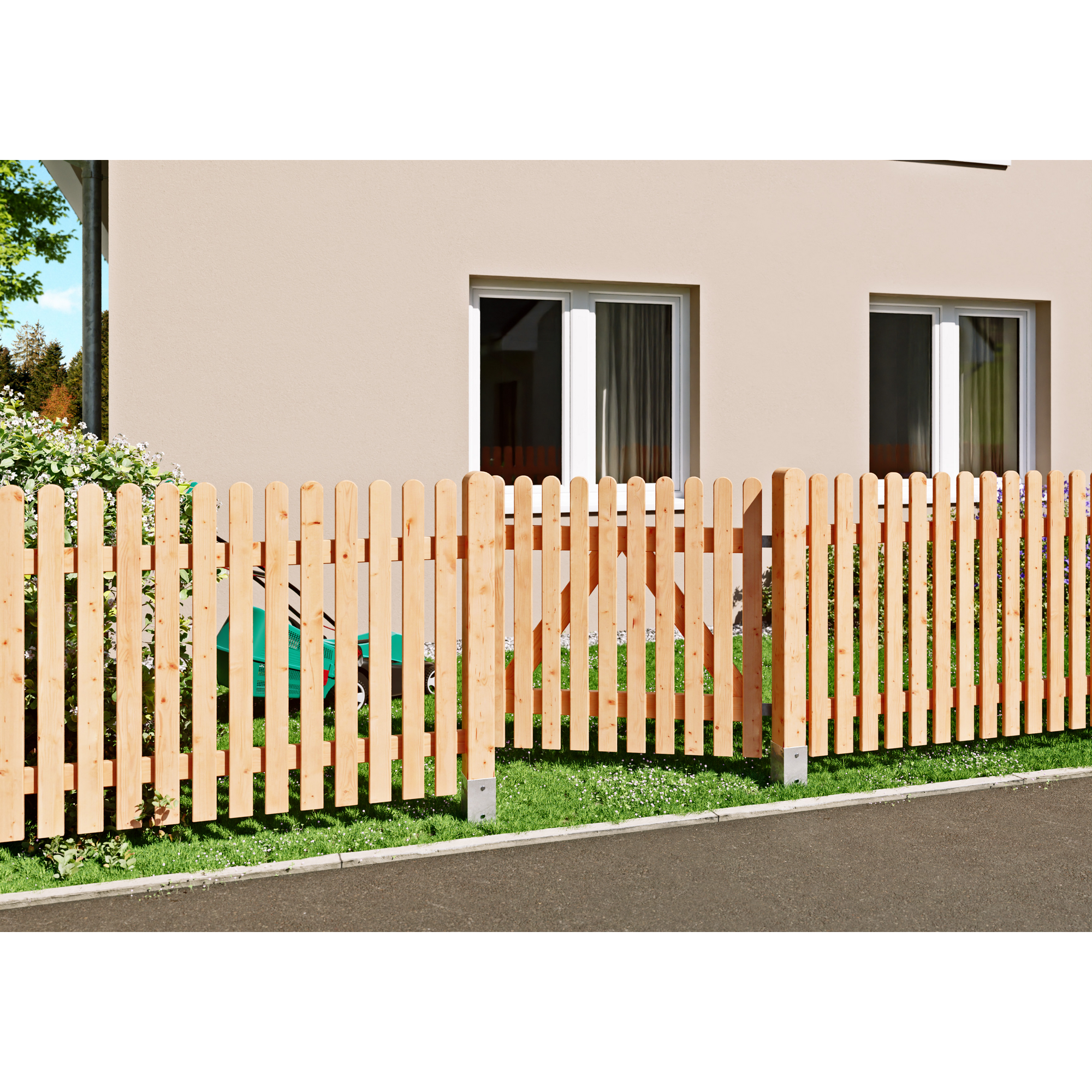 Vorgarten-Einzeltor Lärche 100 x 100 cm