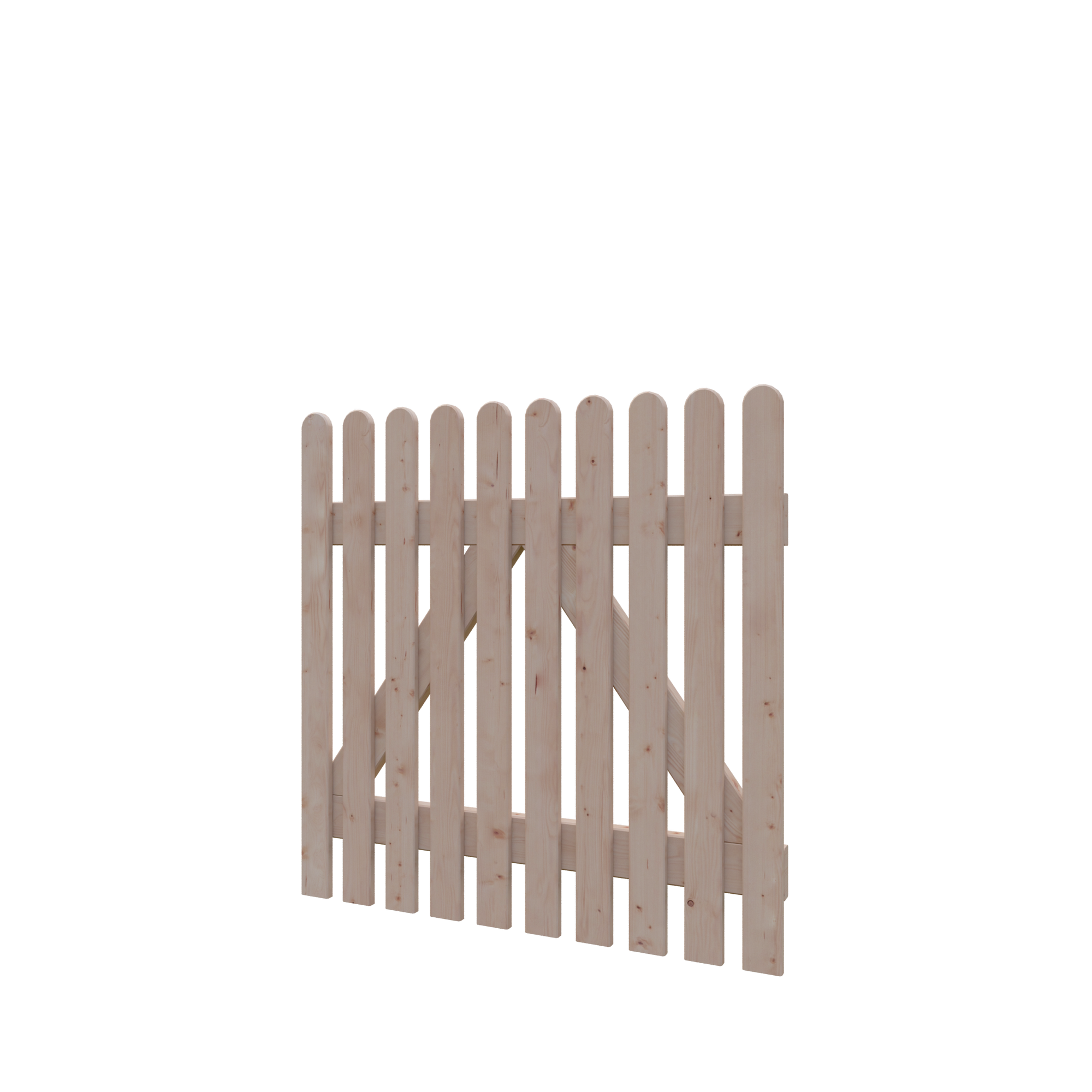 Vorgarten-Einzeltor Lärche 100 x 100 cm