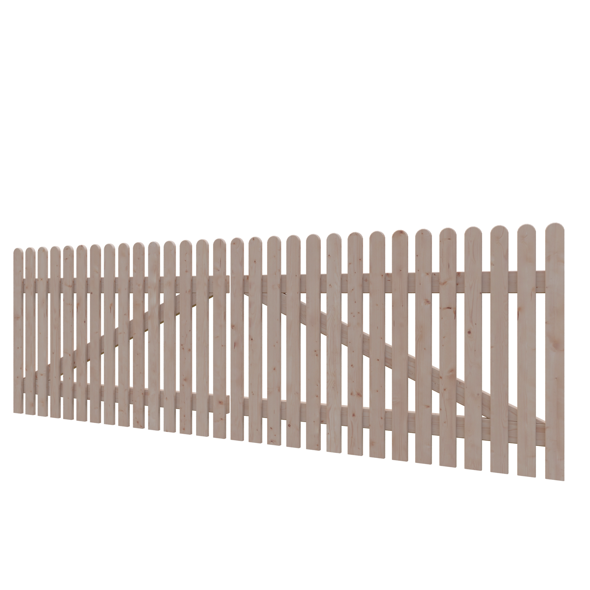 Vorgarten-Doppeltor Lärche 300 x 100 cm