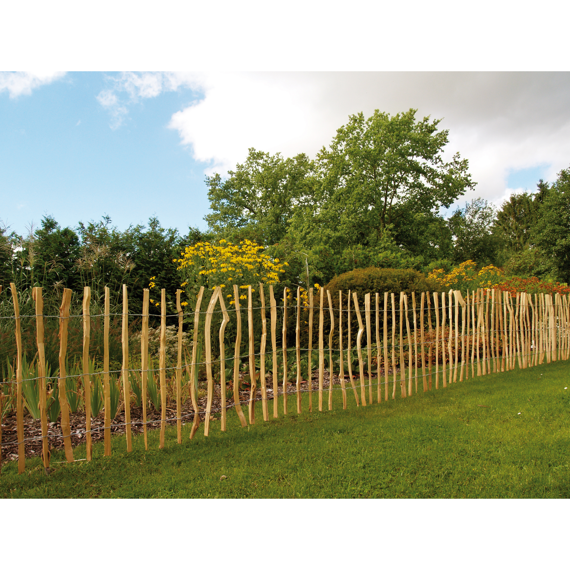 Rollzaun Haselnussholz 500 x 120 cm