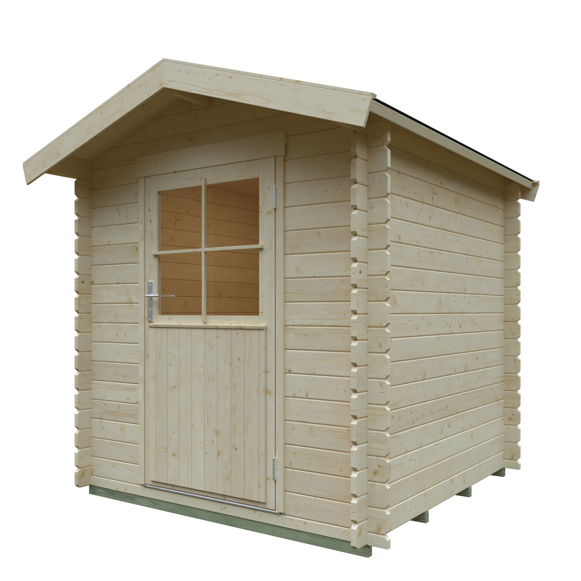 Gartenhaus 'Bonn' Fichtenholz naturfarben 190 x 190 cm