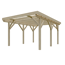 Einzel-Carport Fichtenholz naturfarben 344 x 500 cm