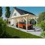 Einzel-Carport Fichtenholz naturfarben 344 x 850 cm