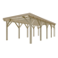 Einzel-Carport Fichtenholz naturfarben 344 x 850 cm