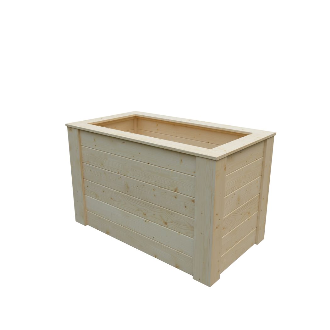 Hochbeet Fichtenholz naturfarben 115 x 70 x 65 cm
