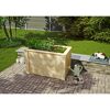 Hochbeet Fichtenholz naturfarben 115 x 70 x 65 cm