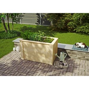 Hochbeet Fichtenholz naturfarben 115 x 70 x 65 cm