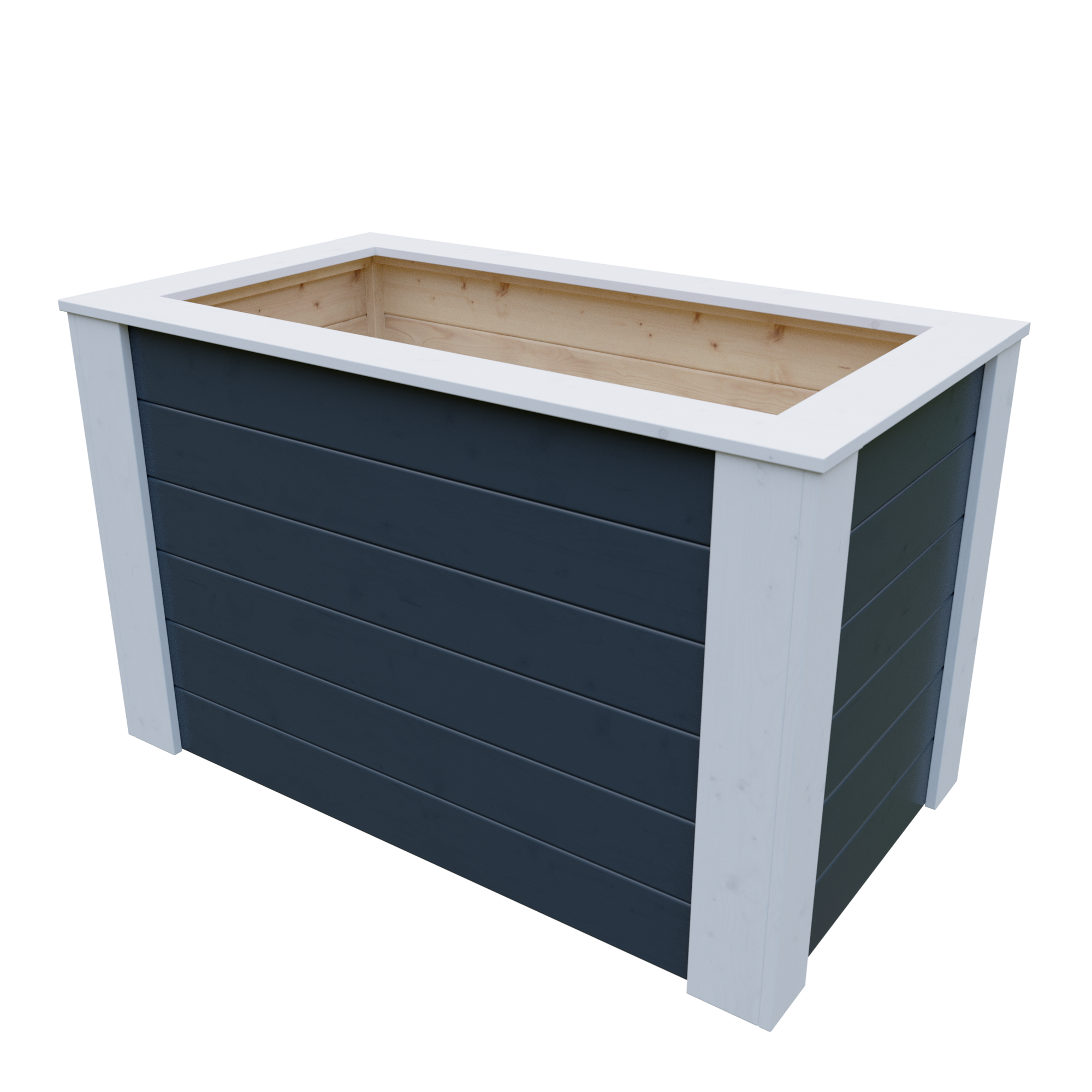 Hochbeet Fichtenholz anthrazit 115 x 70 x 65 cm