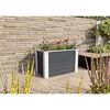 Hochbeet Fichtenholz anthrazit 115 x 70 x 65 cm