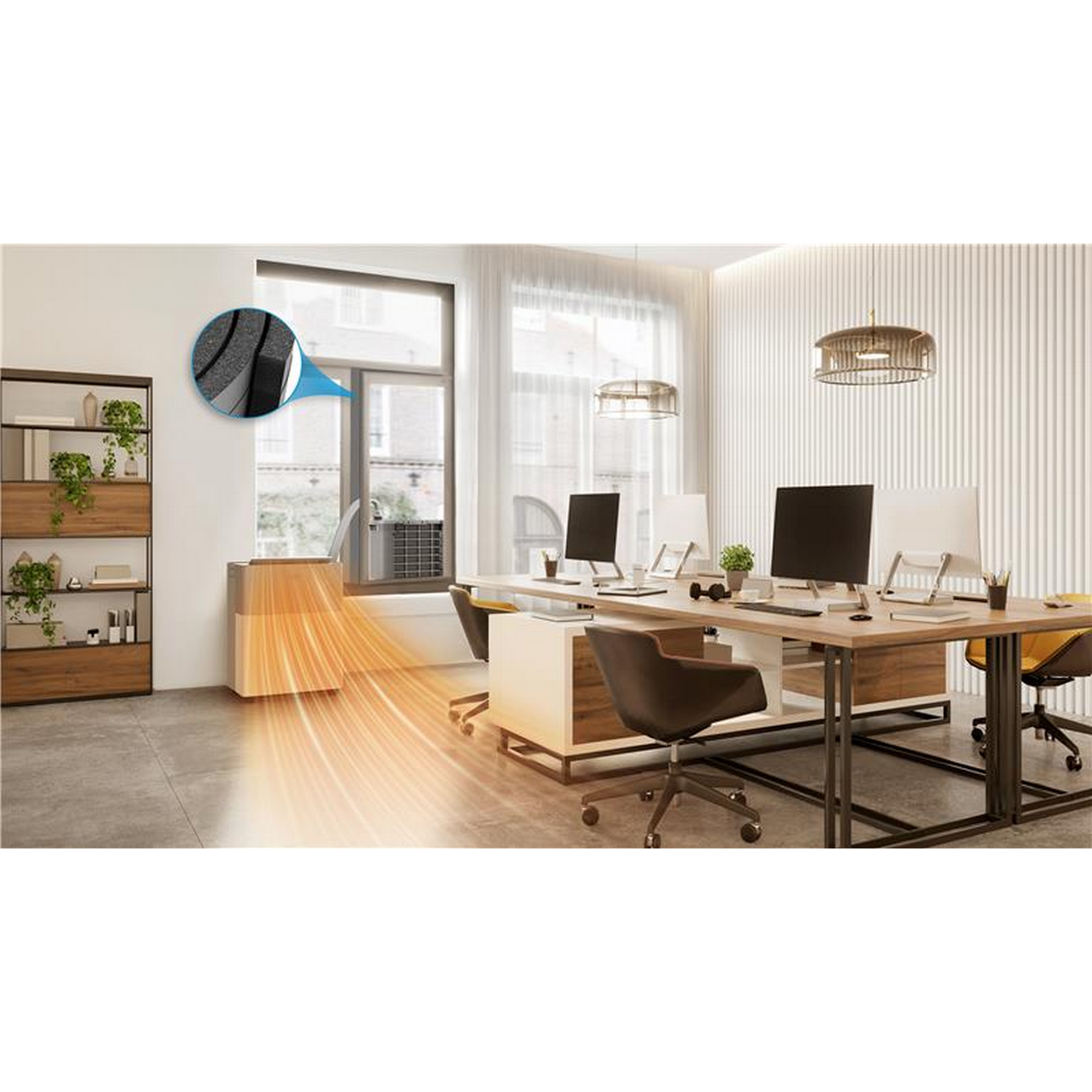 Ganzjahres-Fensterabdichtung für 'PortaSplit' schwarz