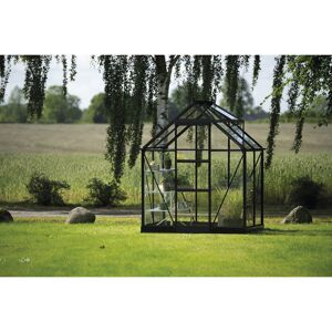 Gewächshaus 'ICON 6' 192,5 x 130,3 cm mit 3 mm Sicherheitsglas schwarz