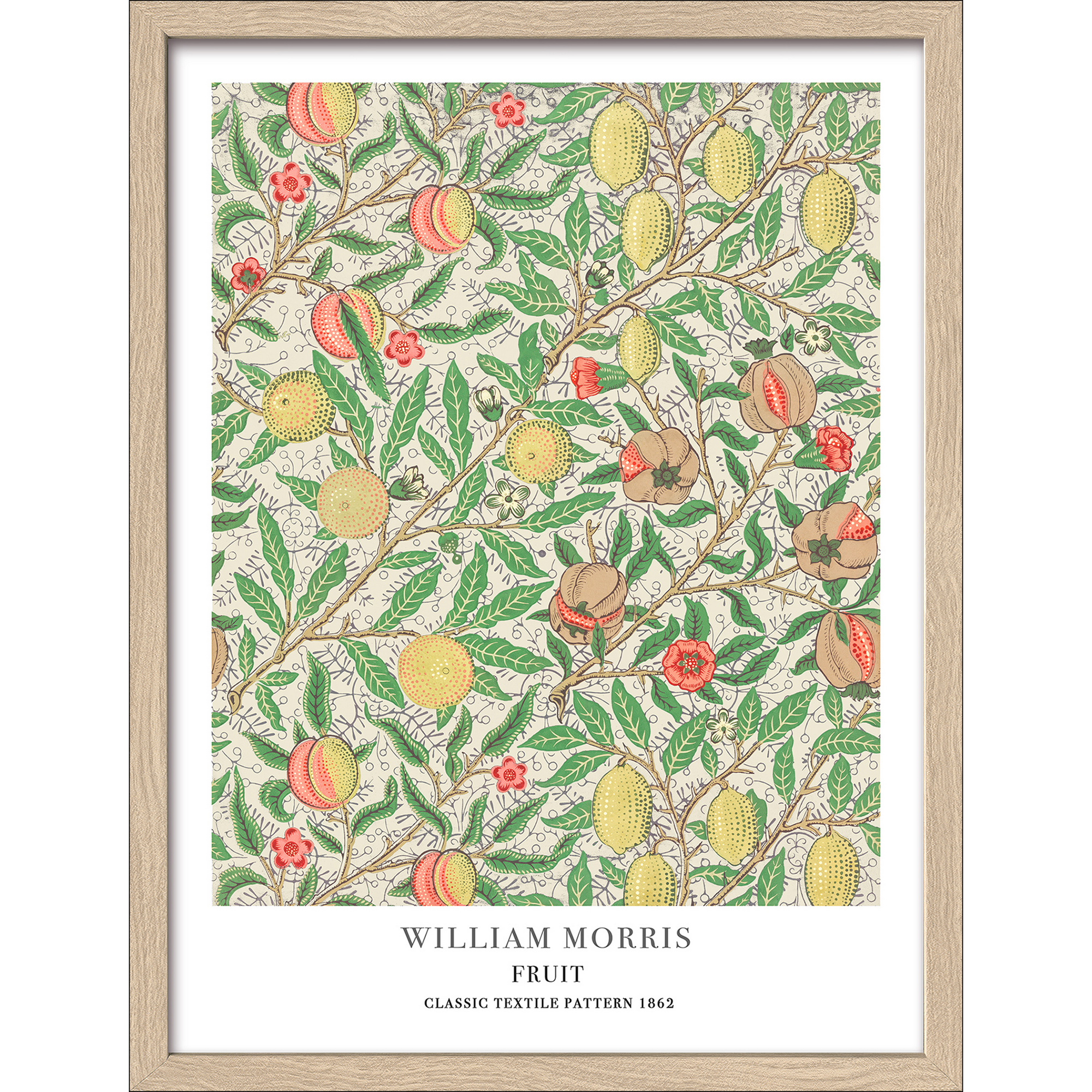 Kunstdruck Framed-Art Slim Scandic 'Morris Fruit' 33 x 43 cm gerahmt