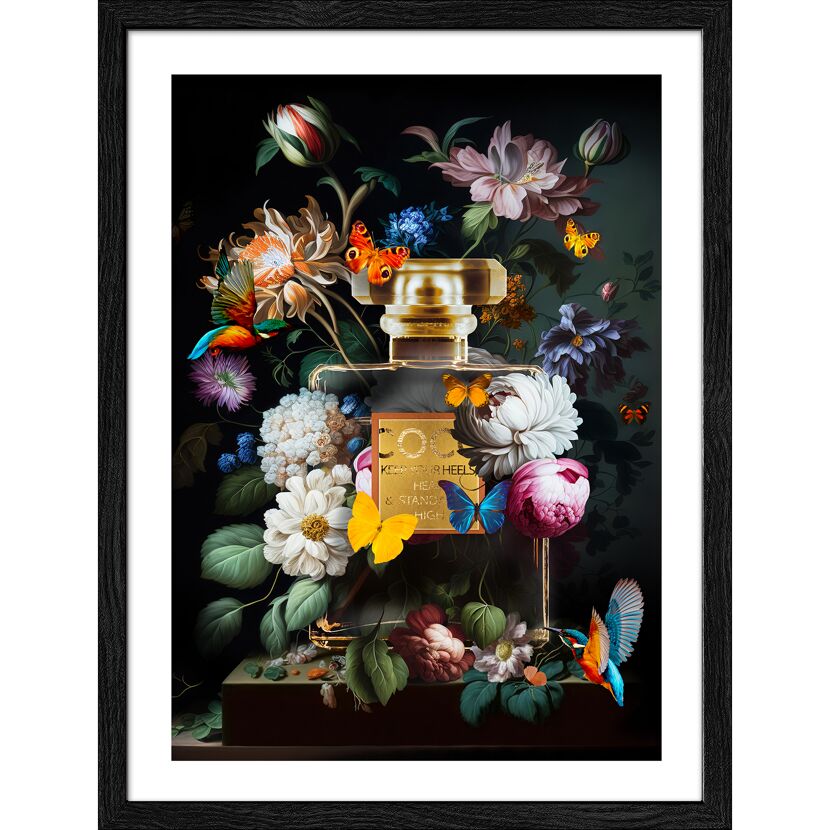 Kunstdruck Framed-Art Slim Scandic 'Essences V' 33 x 43 cm gerahmt