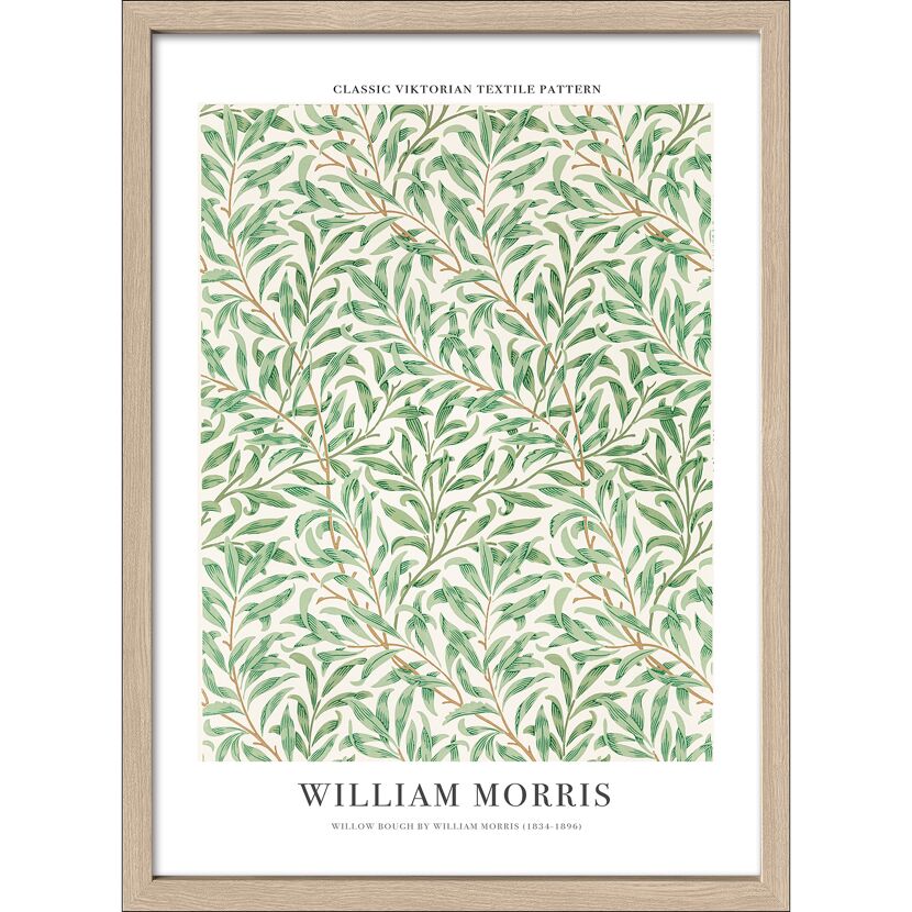 Kunstdruck Framed-Art Scandic Style 'Morris Willow' 53 x 73 cm gerahmt