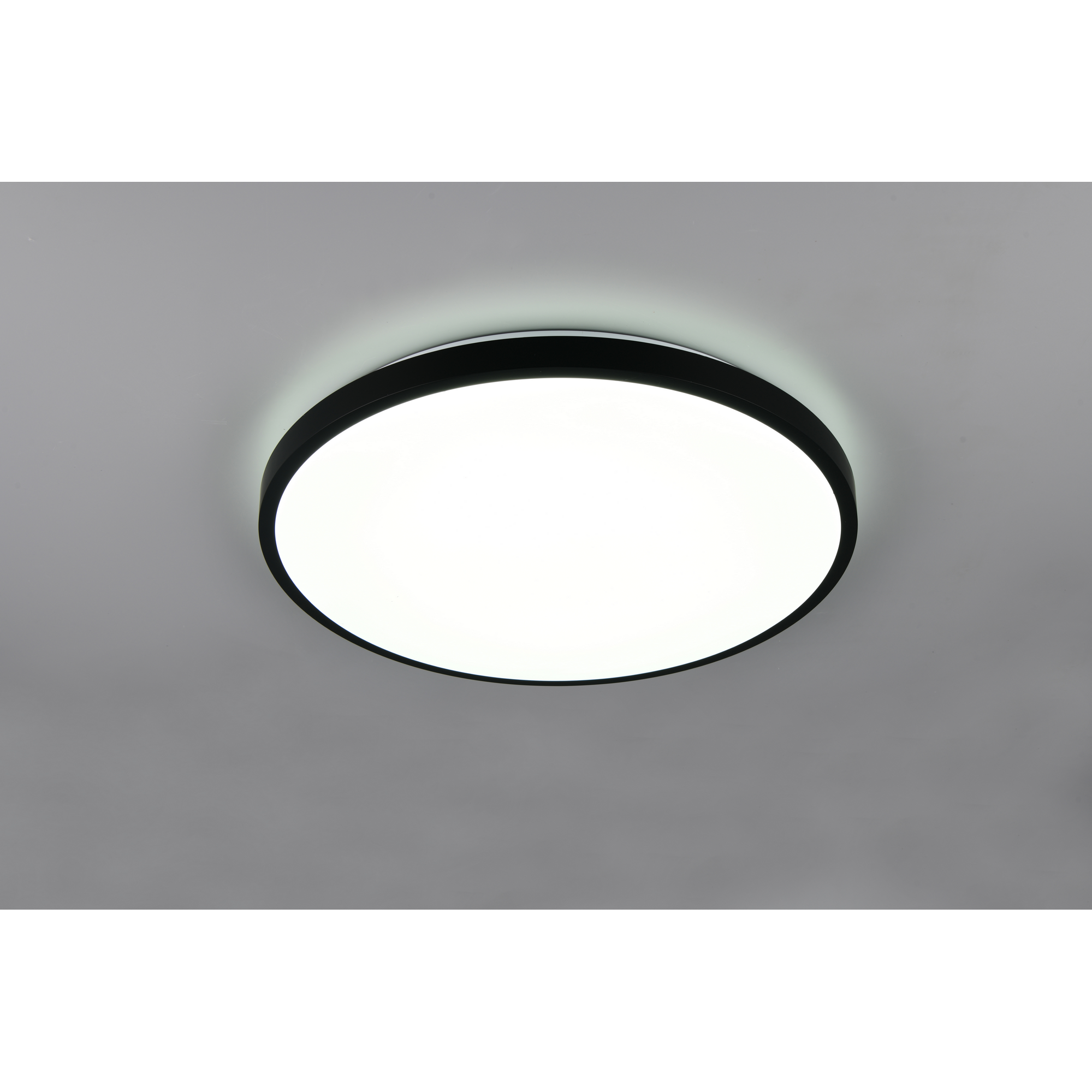 Deckenleuchte 'Slope' mattschwarz Ø 49 cm