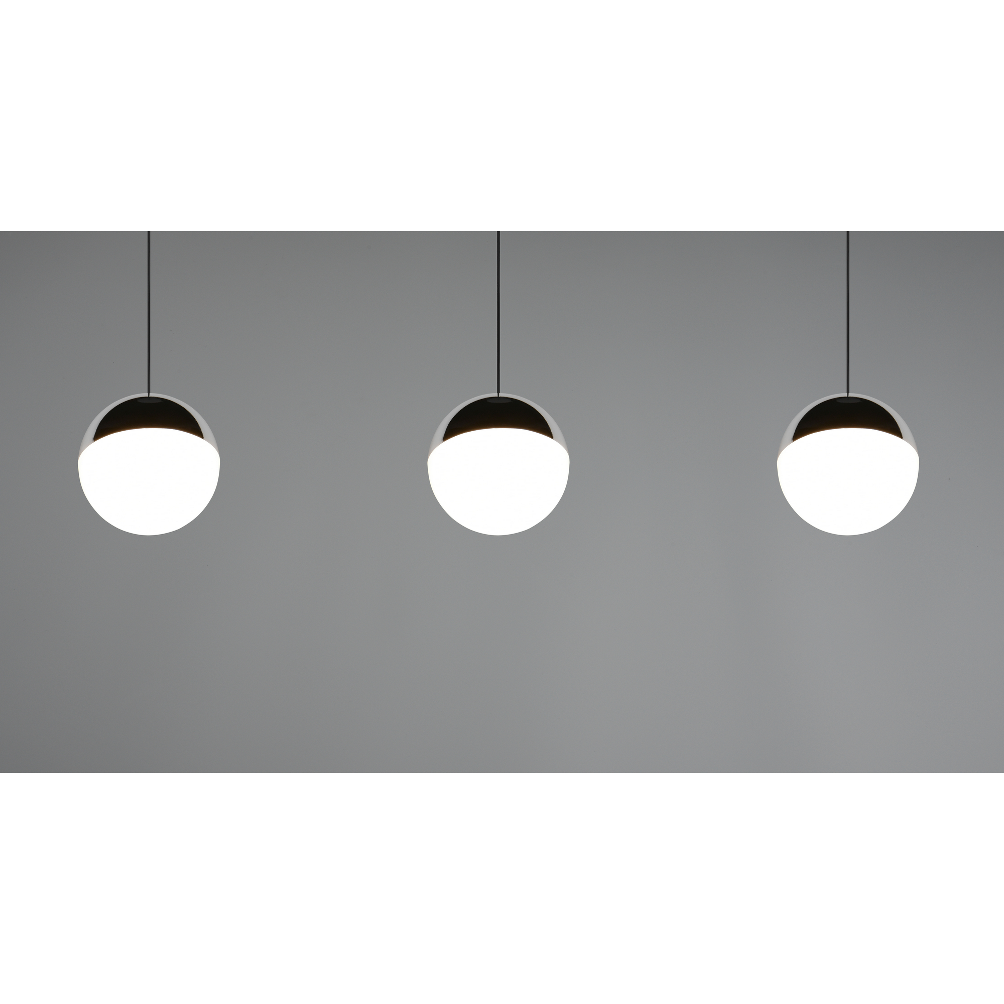 Pendelleuchte 'Senta' chromfarben Ø 62 cm