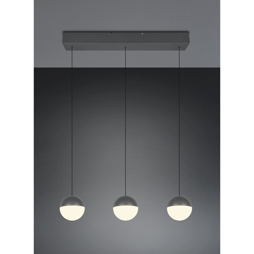 Pendelleuchte 'Senta' anthrazit Ø 62 cm