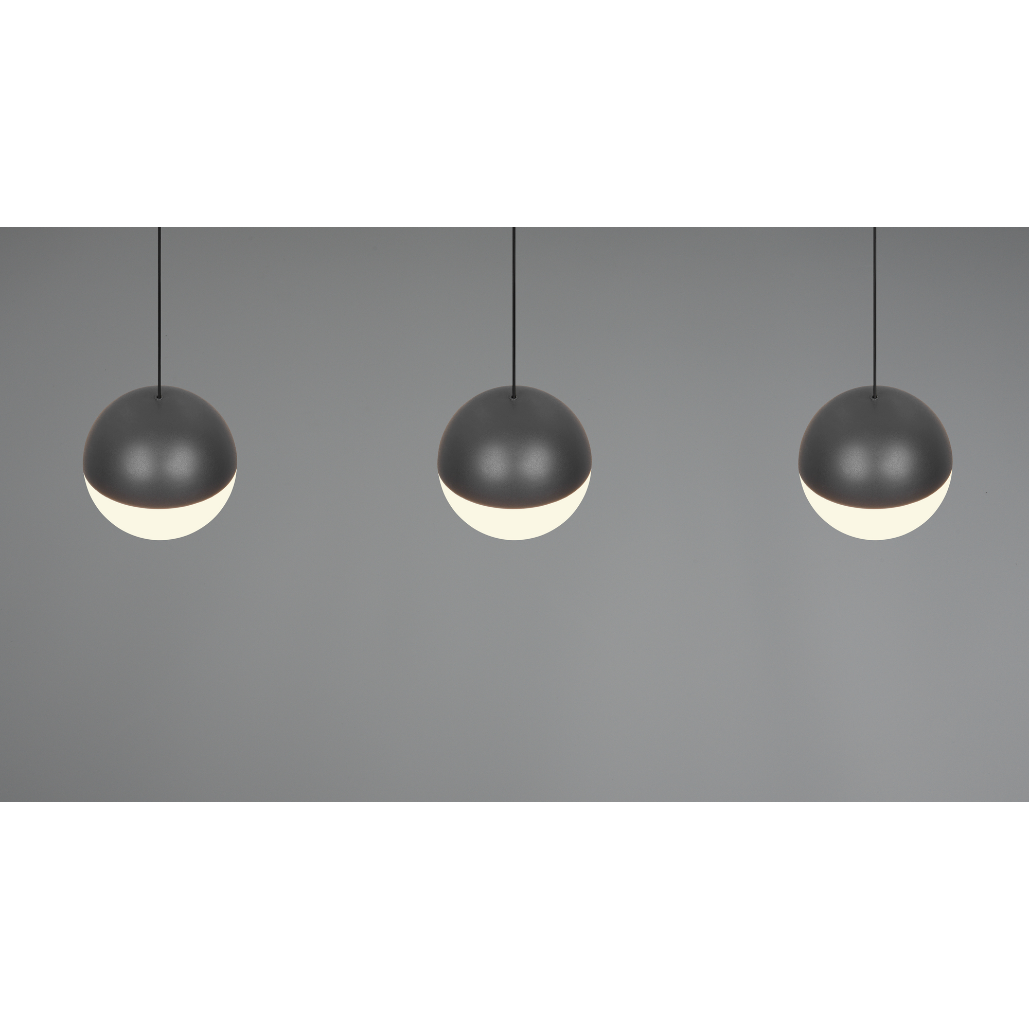 Pendelleuchte 'Senta' anthrazit Ø 62 cm