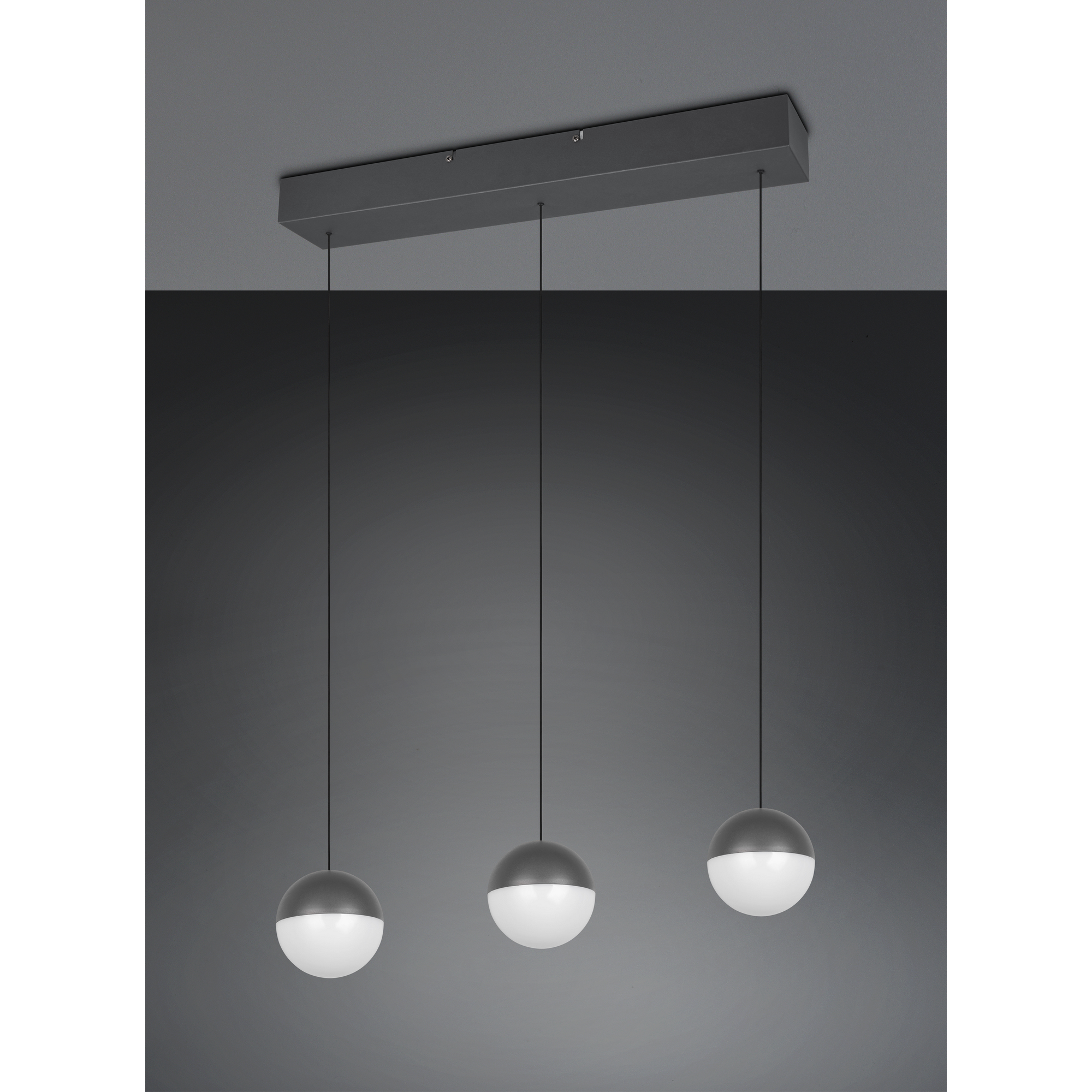 Pendelleuchte 'Senta' anthrazit Ø 62 cm