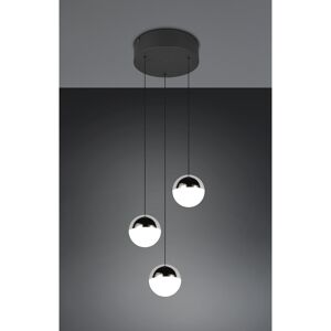 Pendelleuchte 'Senta' chromfarben Ø 25 cm