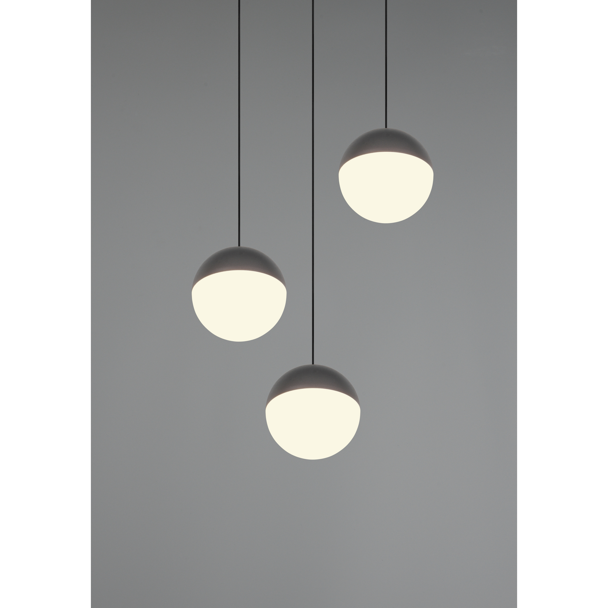 Pendelleuchte 'Senta' anthrazit Ø 25 cm