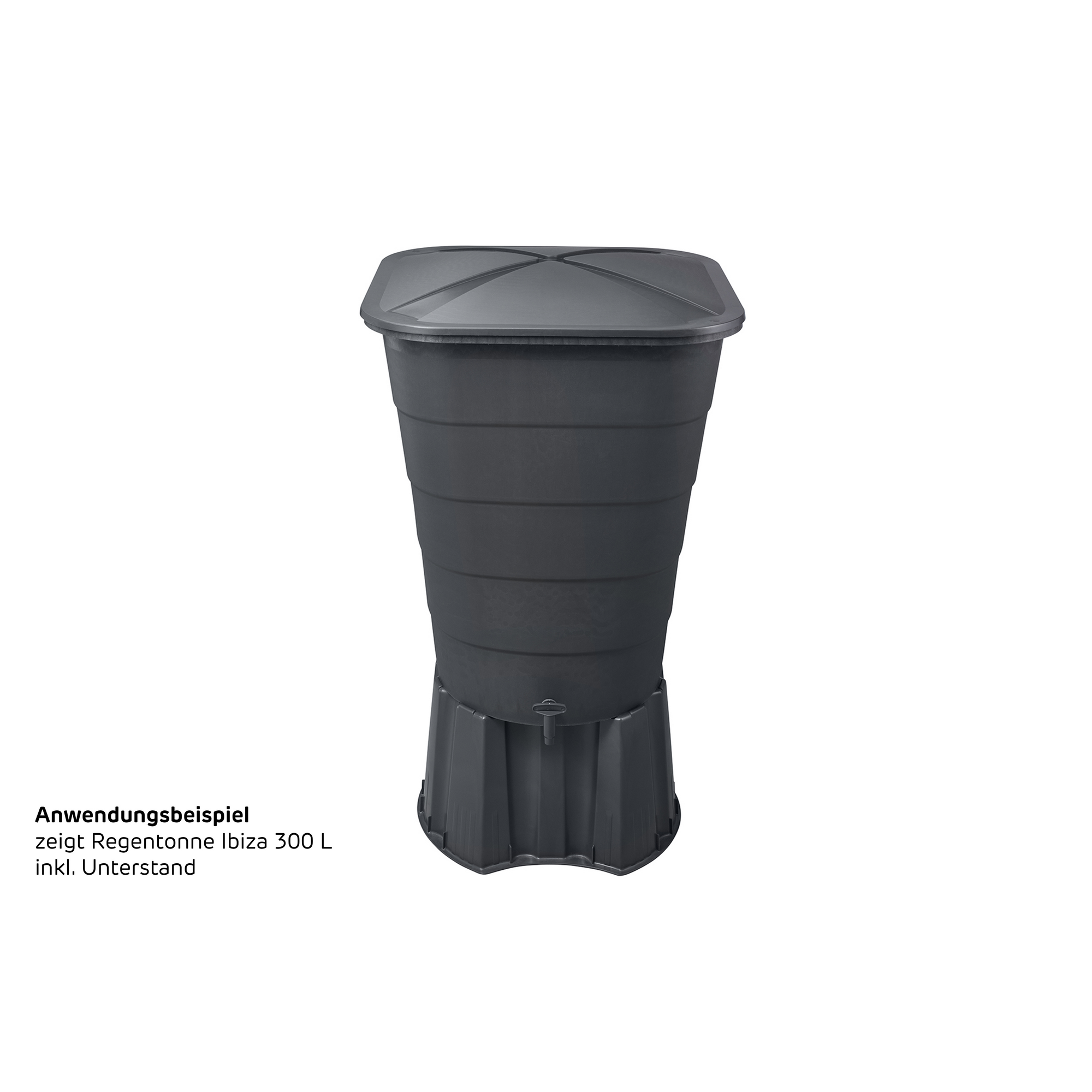 Regentonnen-Unterstand graphite grey passend für 203 l, 210 l und 300 l