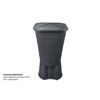 Regentonnen-Unterstand graphite grey passend für 203 l, 210 l und 300 l