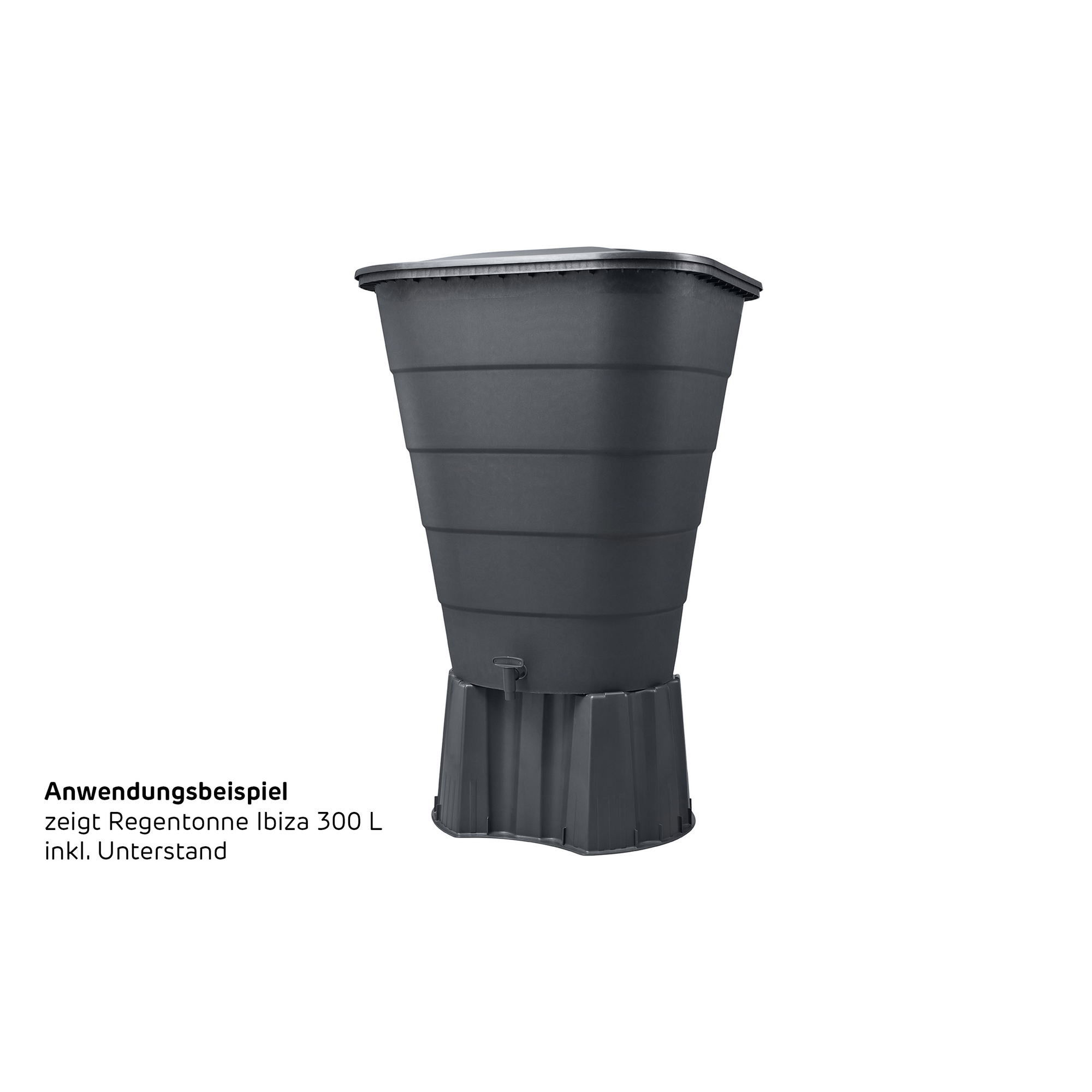 Regentonnen-Unterstand graphite grey passend für 203 l, 210 l und 300 l