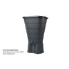 Regentonnen-Unterstand graphite grey passend für 203 l, 210 l und 300 l