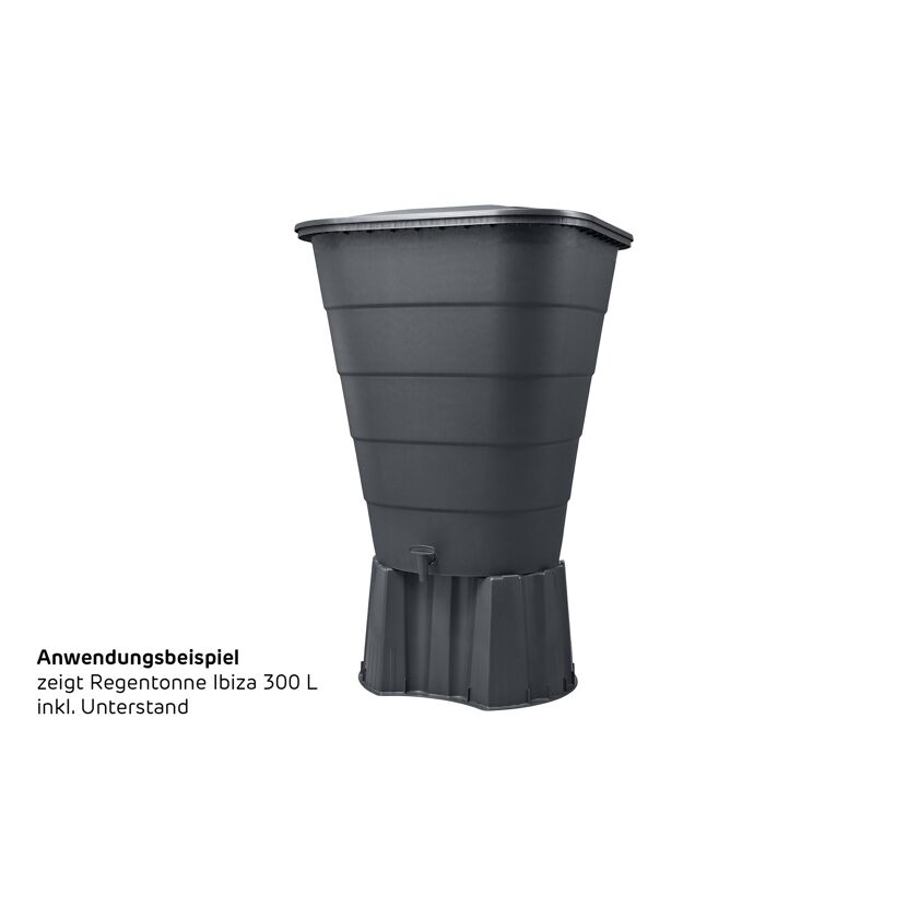 Regentonnen-Unterstand graphite grey passend für 203 l, 210 l und 300 l