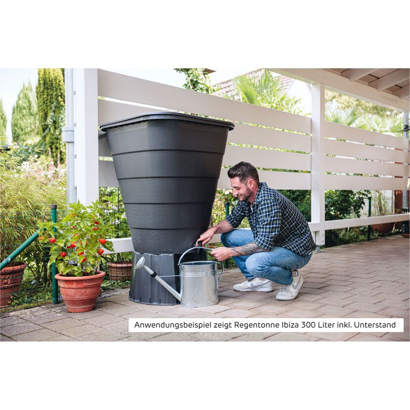 Regentonnen-Unterstand graphite grey passend für 203 l, 210 l und 300 l