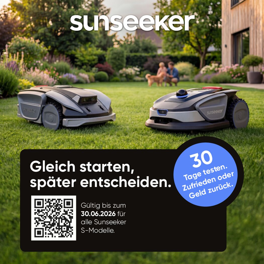 Mähroboter 'S3' mit Garage und Vision-AI-RTK bis 800 m²