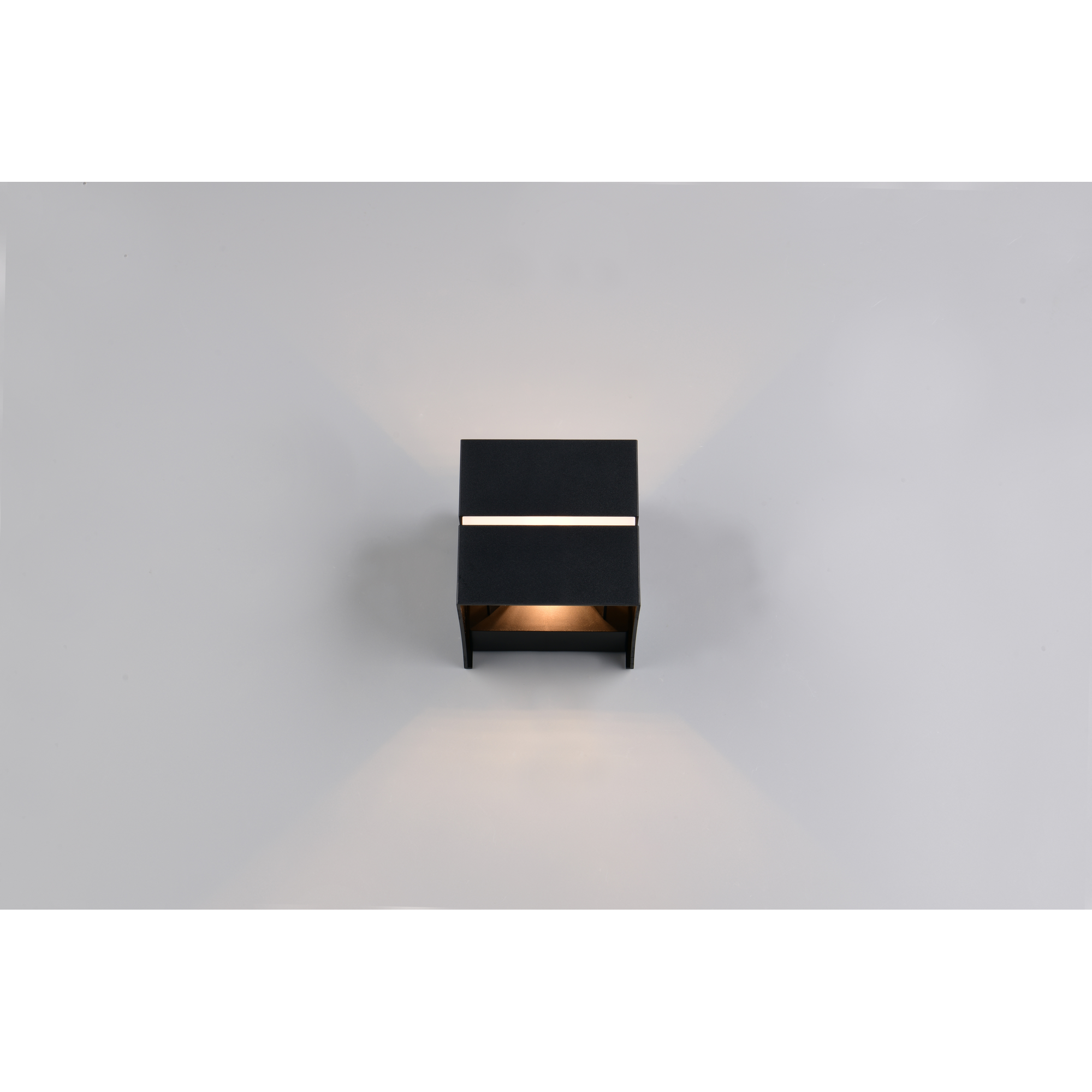 Wandleuchte 'Logrono' mattschwarz 7 x 15,5 x 9 cm